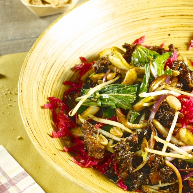 Ente Rendang Salat mit Pak Choi