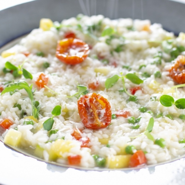 Risotto aux légumes de printemps