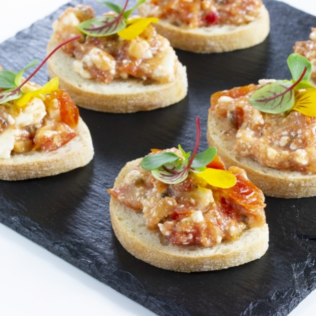 Griechische Bruschetta