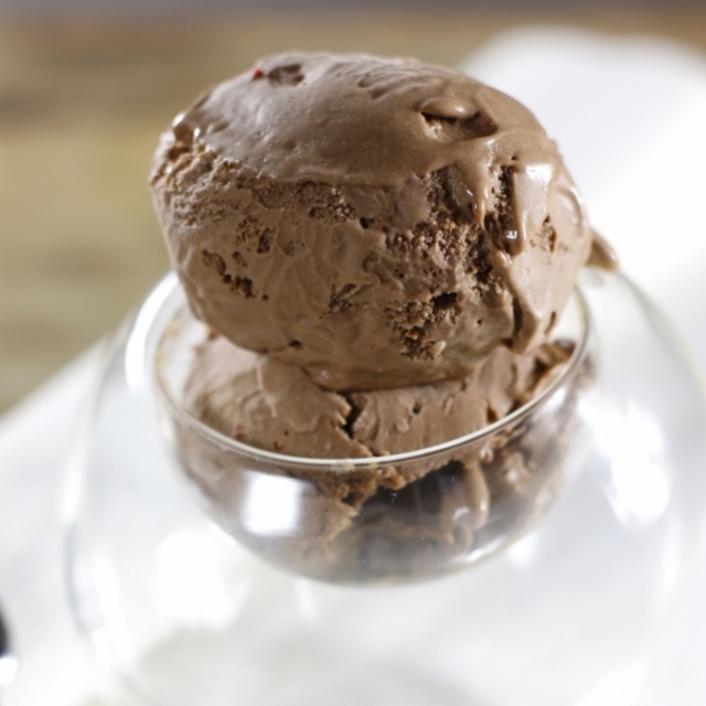 Chocolate with red chilli ice-cream