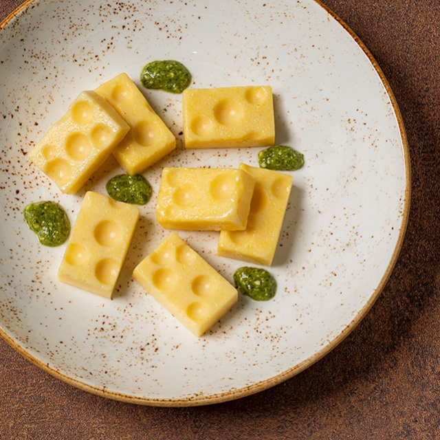 Polentakaasjes met Pesto Genovese