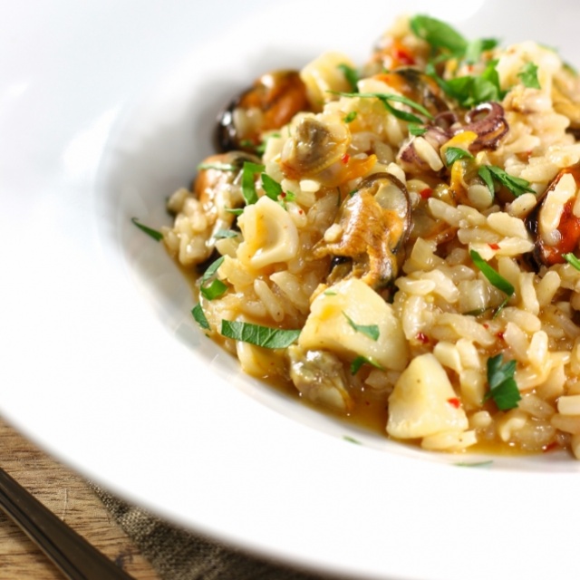 Risotto with shellfish