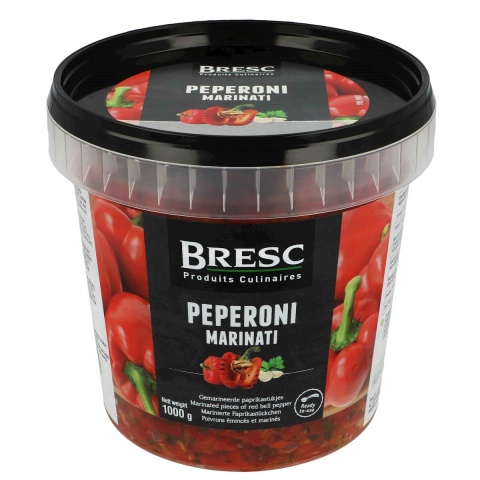 Gemarineerde paprikastukjes 1000g
